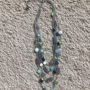 LOFT Multicolor Geometric Necklace